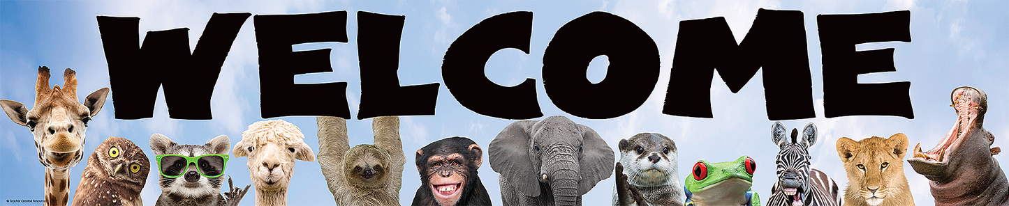 Go Wild Animals Welcome Banner