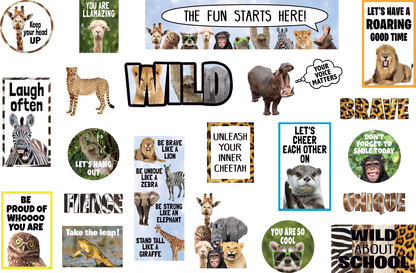 Go Wild Animals Mini Bulletin Board