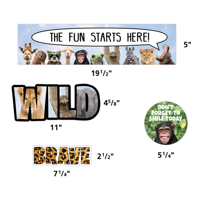 Go Wild Animals Mini Bulletin Board