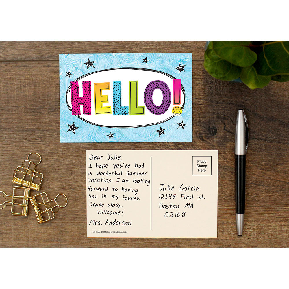 Brights 4Ever Hello Postcards