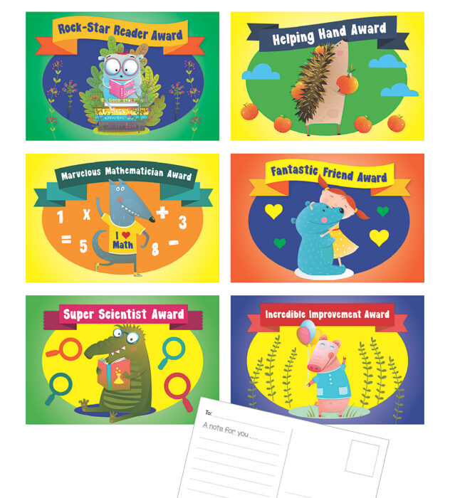 Classroom Awards Postcards