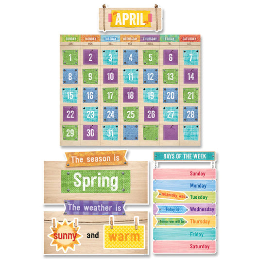 Upcycle Style Calendar Set Bulletin Board