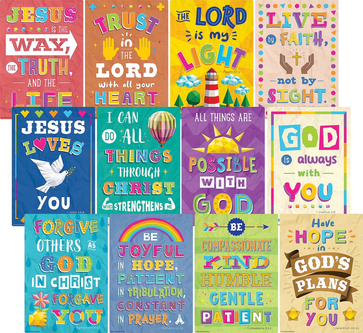 Bible Verses Small Poster Pack