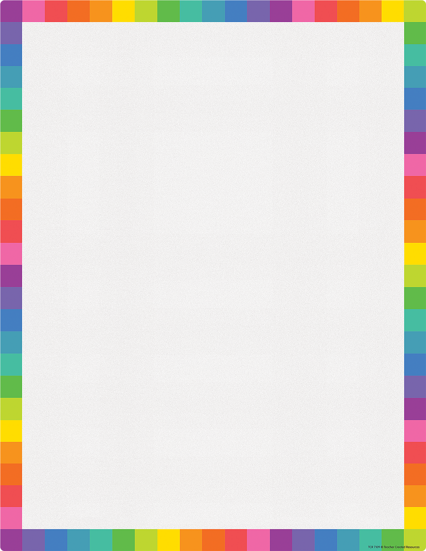 Colorful Blank Write-On/Wipe-Off Chart