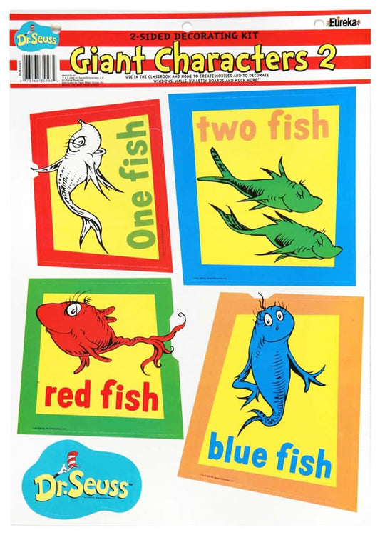 Dr. Seuss Fish, Fox and Sam 2-Sided Deco Kit