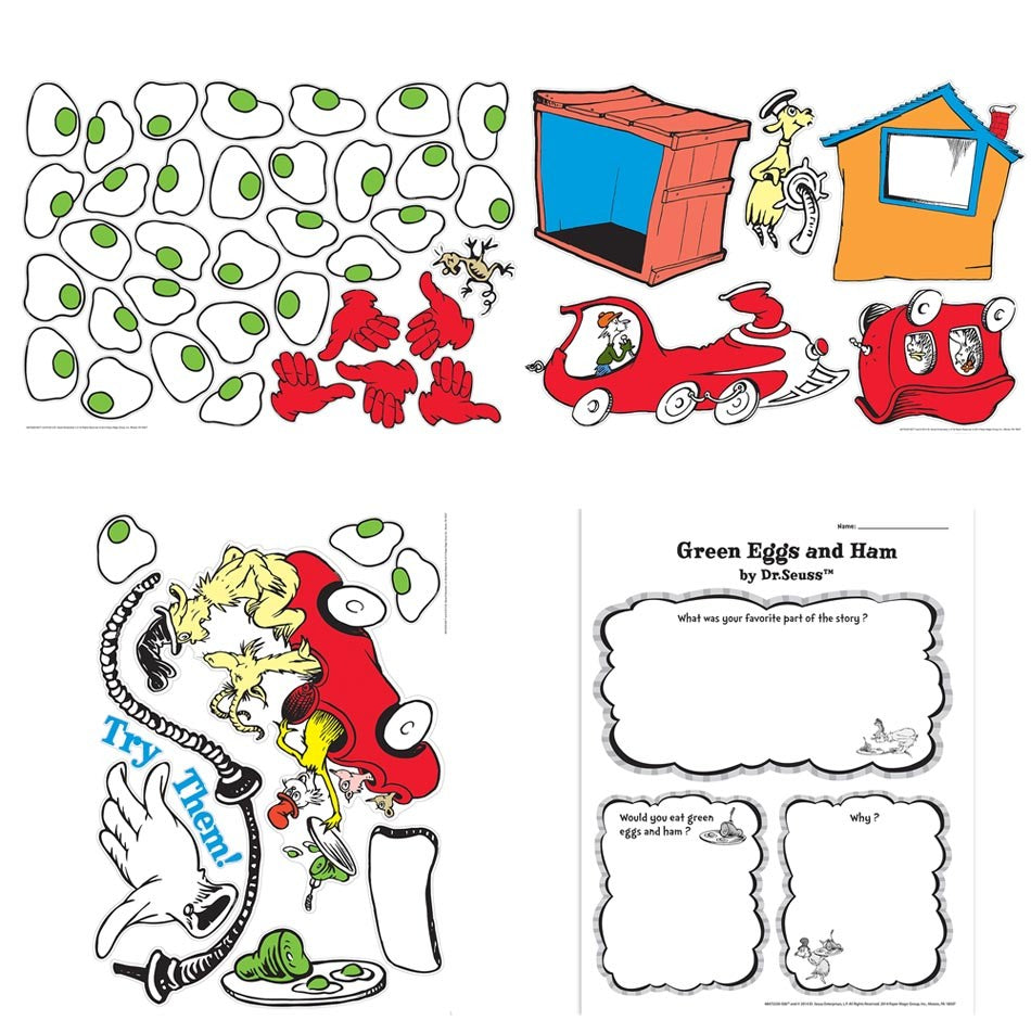 Dr. Seuss Green Eggs and Ham Bulletin Board Set