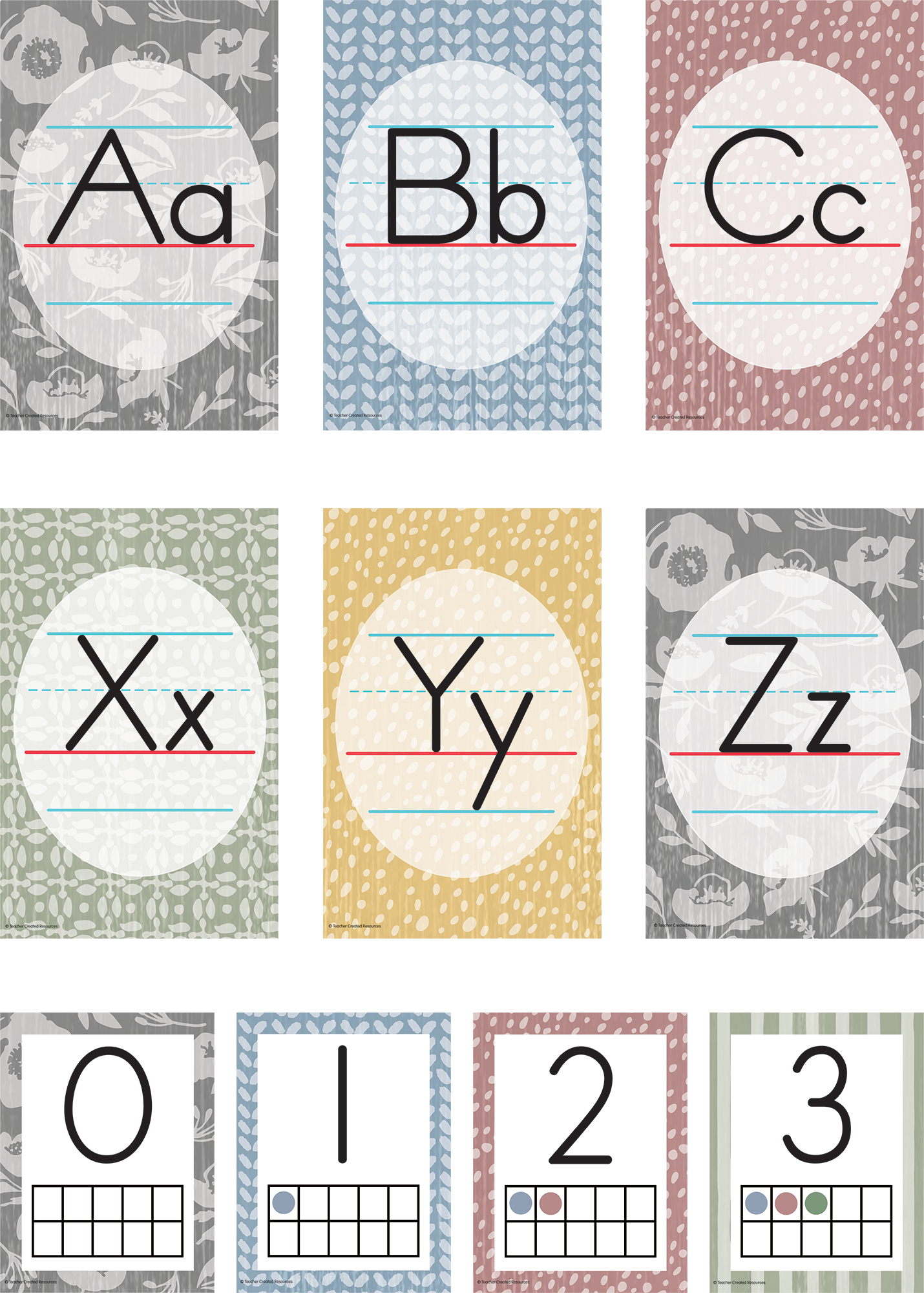 Classroom Cottage Alphabet Bulletin Board Set