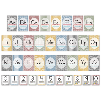 Classroom Cottage Alphabet Bulletin Board Set