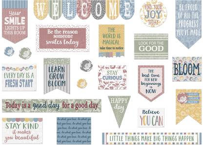 Classroom Cottage Welcome Mini Bulletin Board Set