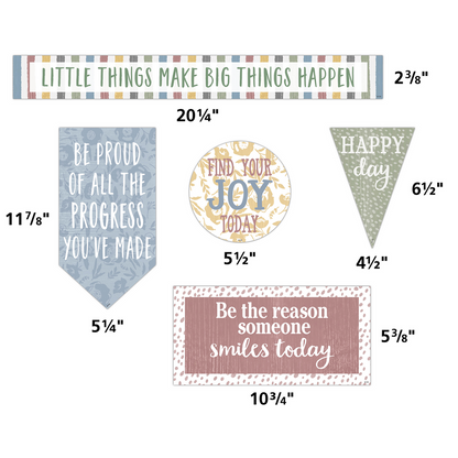 Classroom Cottage Welcome Mini Bulletin Board Set