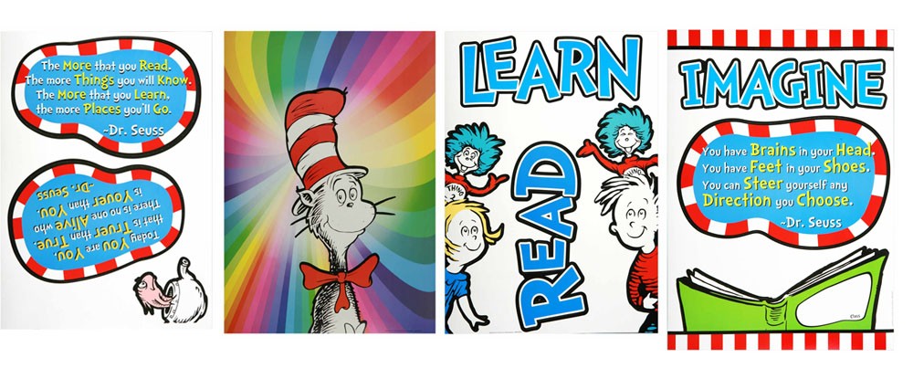 Dr. Seuss Dimensional Read Set Bulletin Board Set (D)