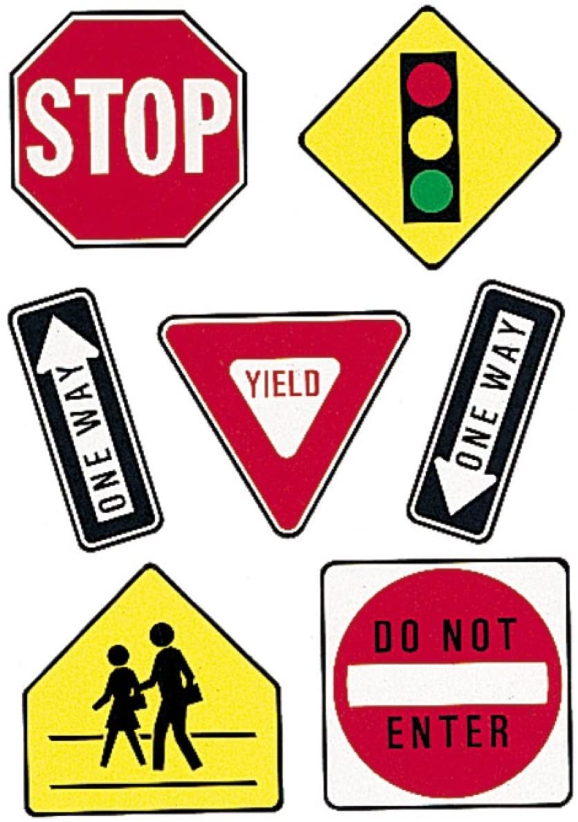 Eureka Traffic Symbols Deco Kit