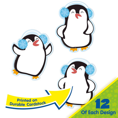 Winter Penguins Paper Cut-Outs