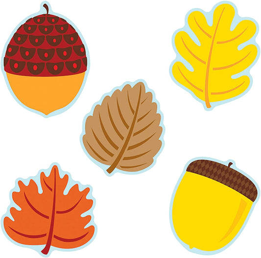 Leaves & Acorns Cut-Outs, Pack of 36