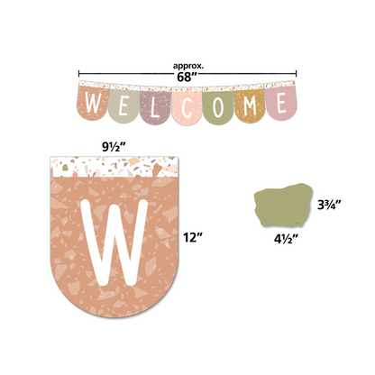 Terrazzo Tones Welcome Bunting Bulletin Board Set