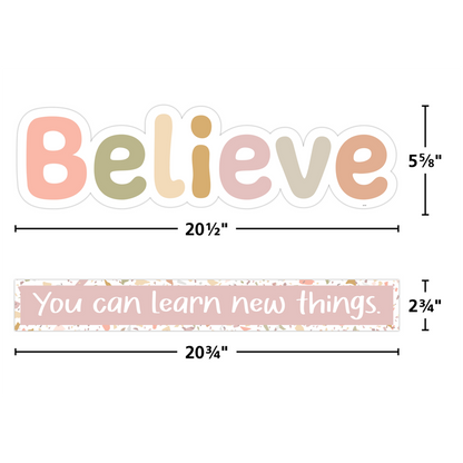 Terrazzo Tones Believe You Can Mini Bulletin Board Set