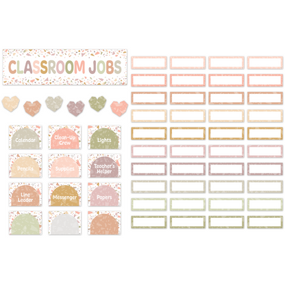 Terrazzo Tones Classroom Jobs Mini Bulletin Board Set