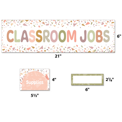 Terrazzo Tones Classroom Jobs Mini Bulletin Board Set