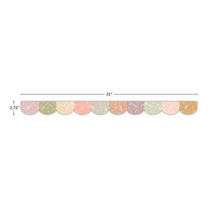 Terrazzo Tones Scalloped Die-Cut Border Trim