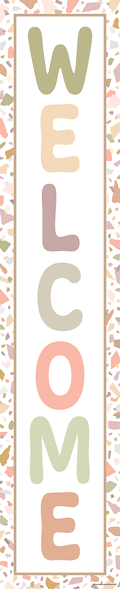 Terrazzo Tones Welcome Banner