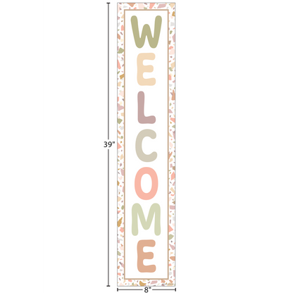 Terrazzo Tones Welcome Banner