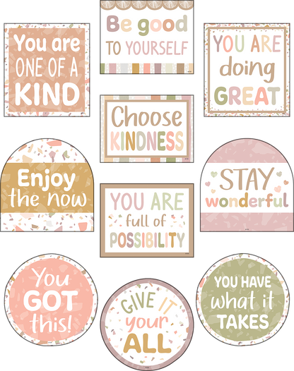 Terrazzo Tones Positive Sayings Accents