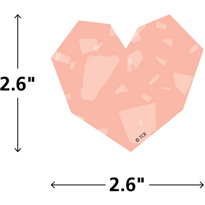 Terrazzo Tones Hearts Mini Accents