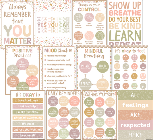 Terrazzo Tones Positive Practices Small Poster Pack