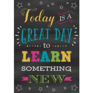 Today Is a Great Day to Learn Something New Positive Poster