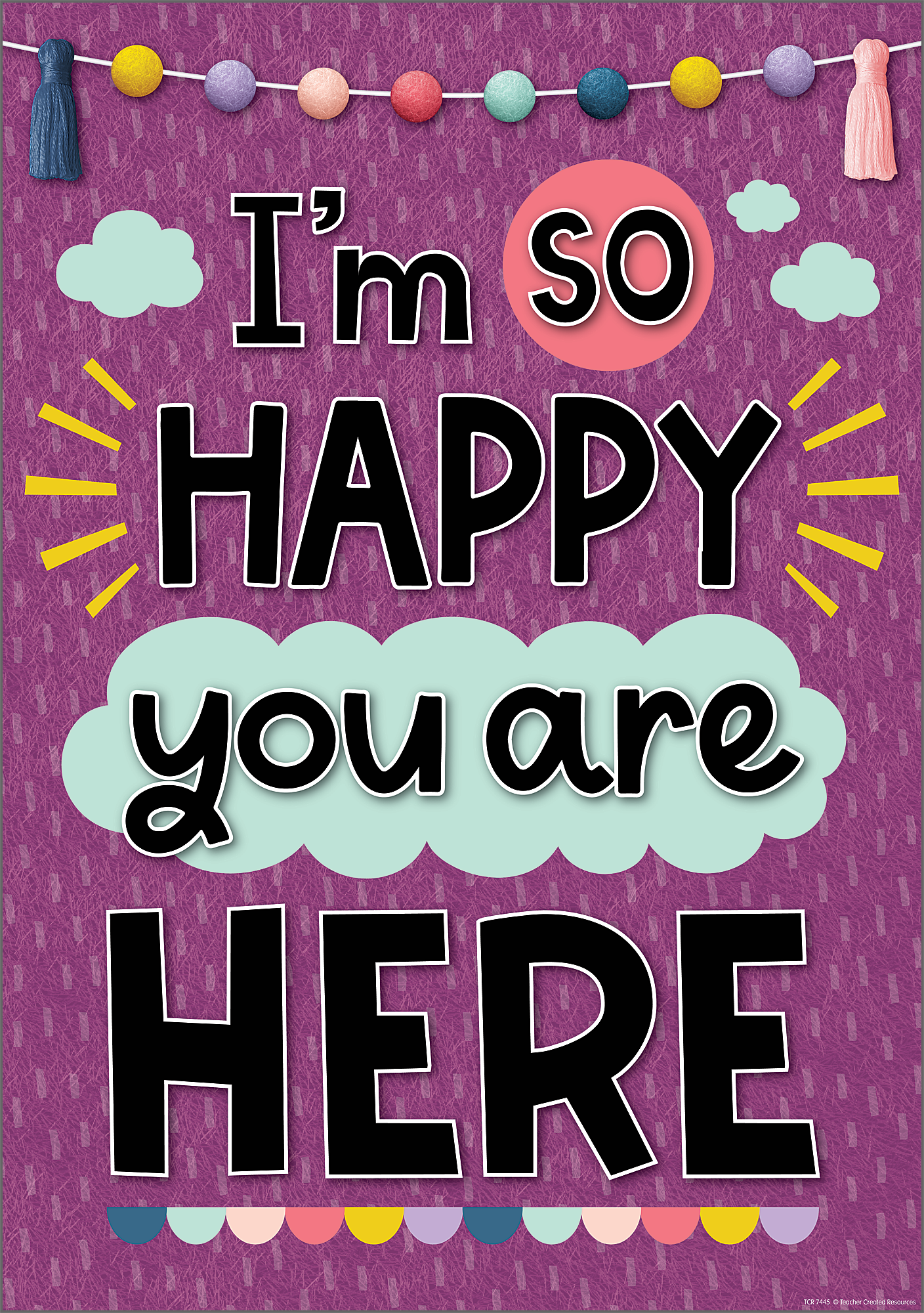 I'm So Happy You Are Here Positive Poster