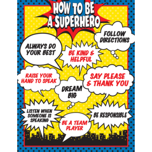 How To Be a Superhero Chart