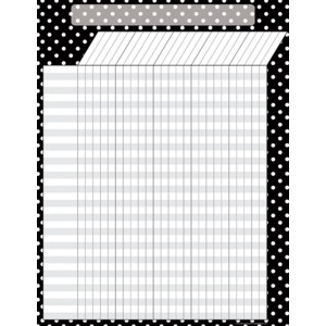 Black Polka Dots Incentive Chart