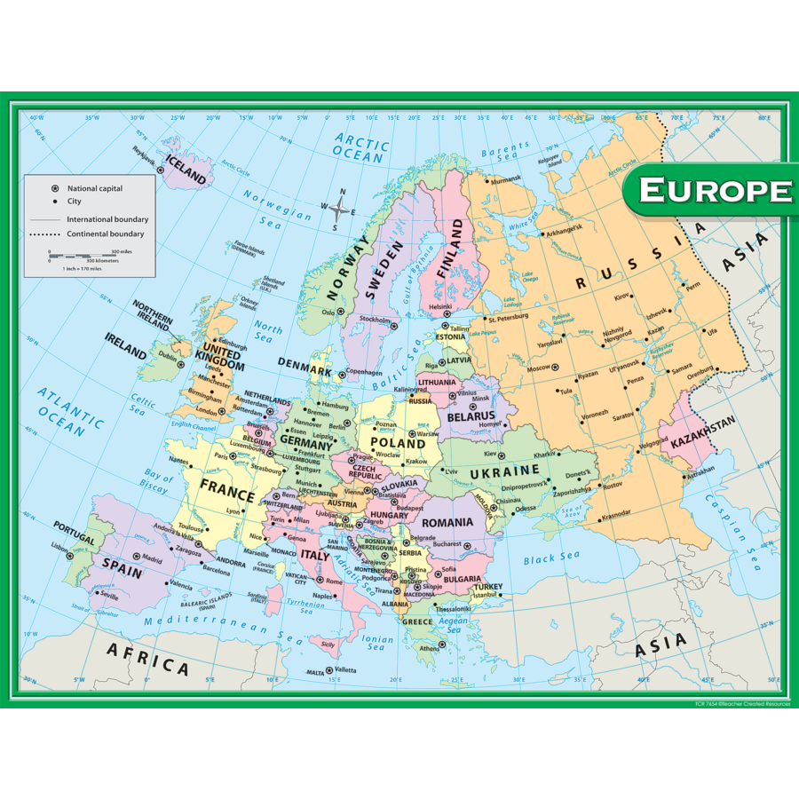 Europe Map Chart