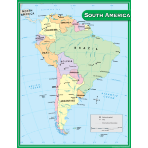 South America Map Chart