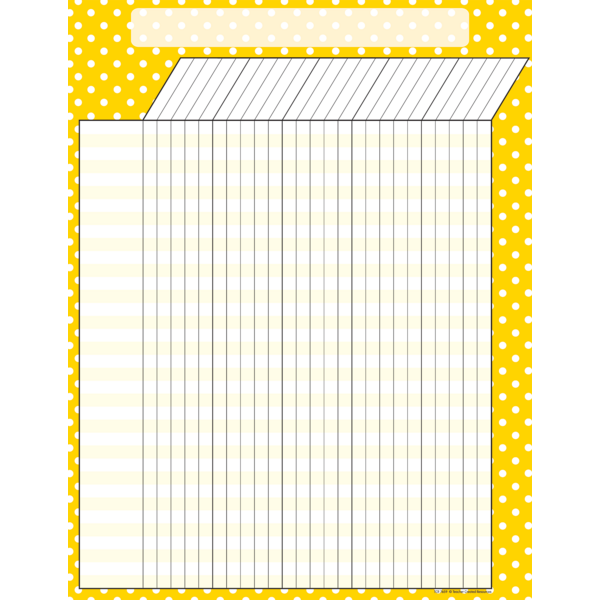 Yellow Polka Dots Incentive Chart