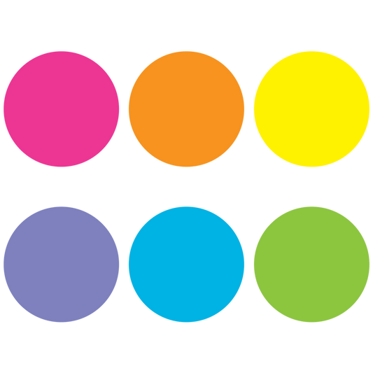 Spot On Bright Circles Carpet Markers - 7"