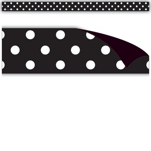 Black Polka Dots Magnetic Strips