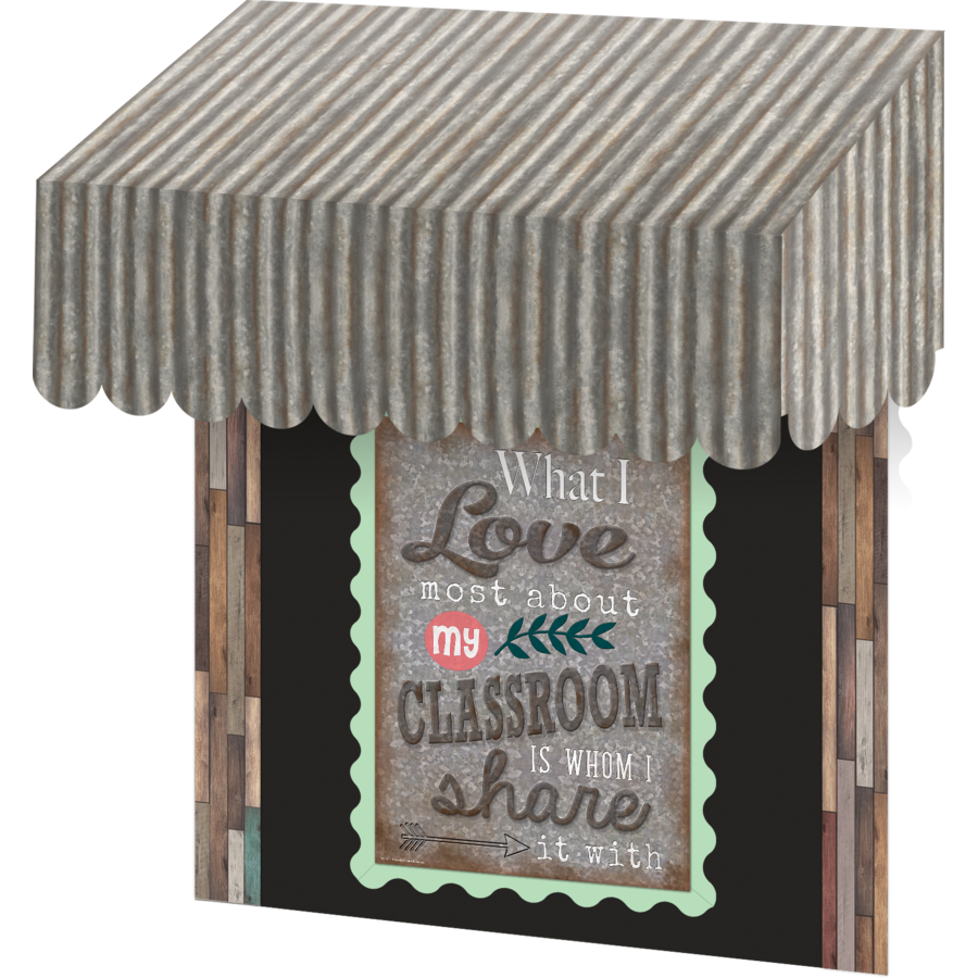 Corrugated Metal Awning for Classroom