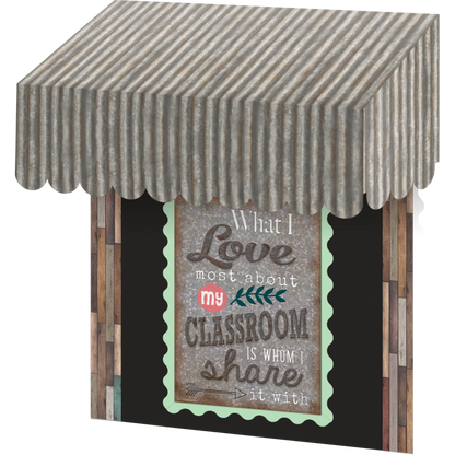 Corrugated Metal Awning for Classroom