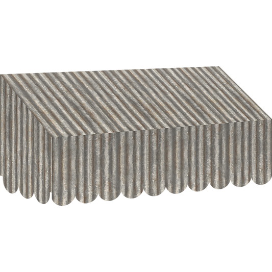 Corrugated Metal Awning for Classroom