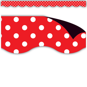 Red Polka Dots Magnetic Border