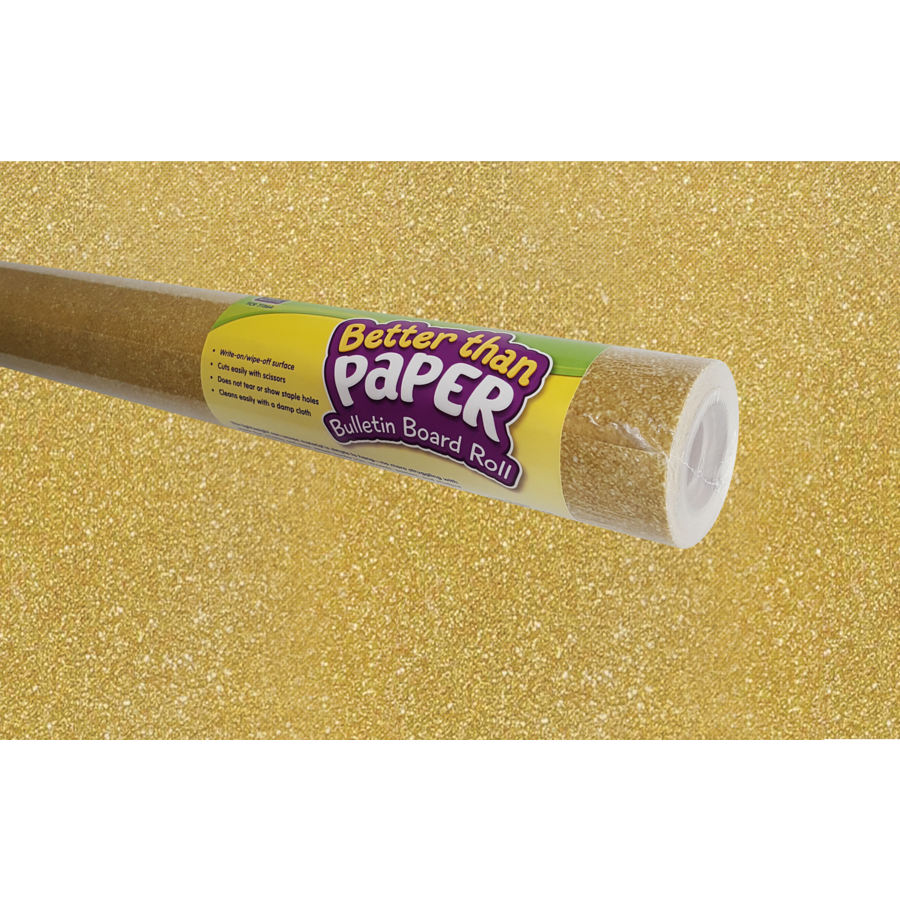 Gold Shimmer Better Than Paper Bulletin Board Roll