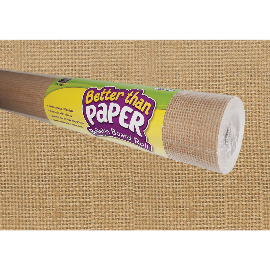 Burlap Better Than Paper Bulletin Board Roll