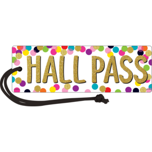 Confetti Magnetic Hall Pass