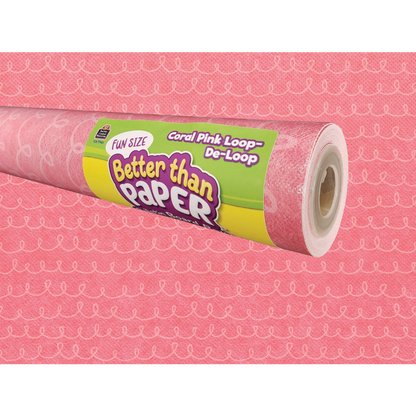 Fun Size Coral Pink Loop-De-Loop Better Than Paper Bulletin Board Roll