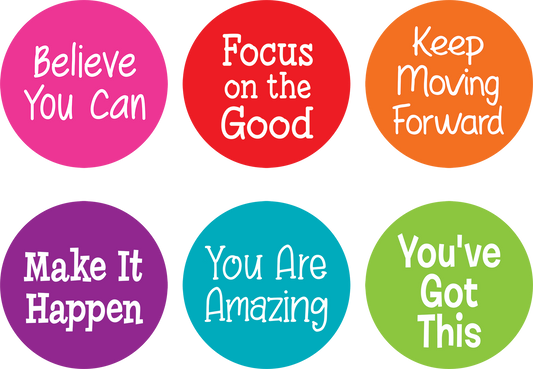 Spot On¨ Carpet Markers Positive Sayings - 7"