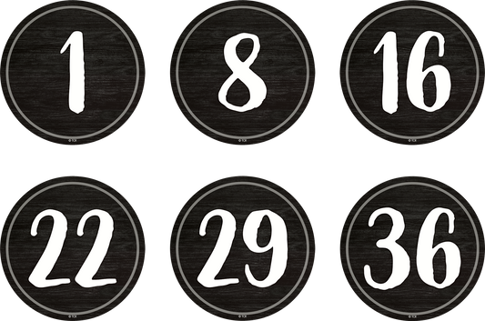 Spot On Floor Markers Modern Farmhouse Numbers 1–36 - 4"