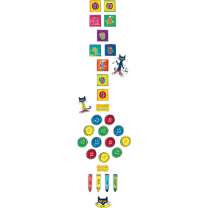 Pete the Cat Numbers and Colors Sensory Path