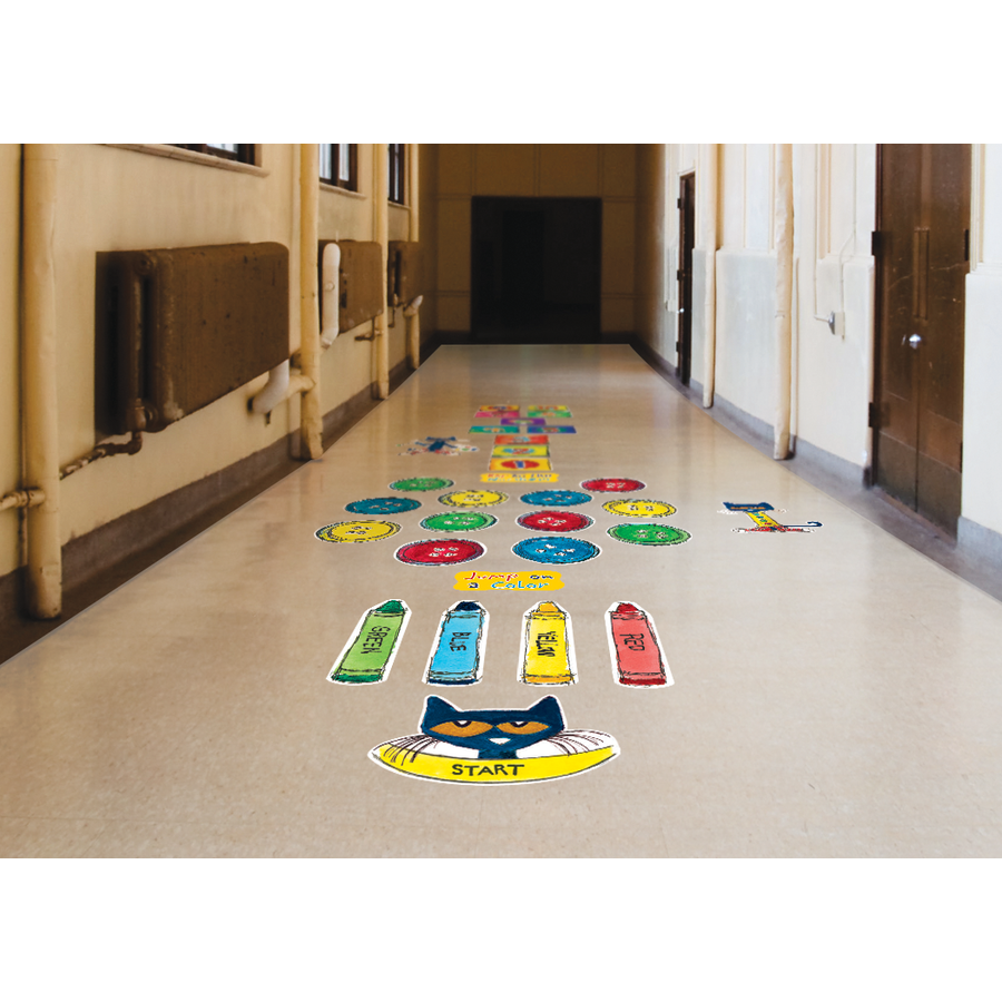 Pete the Cat Numbers and Colors Sensory Path