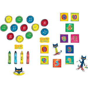 Pete the Cat Numbers and Colors Sensory Path